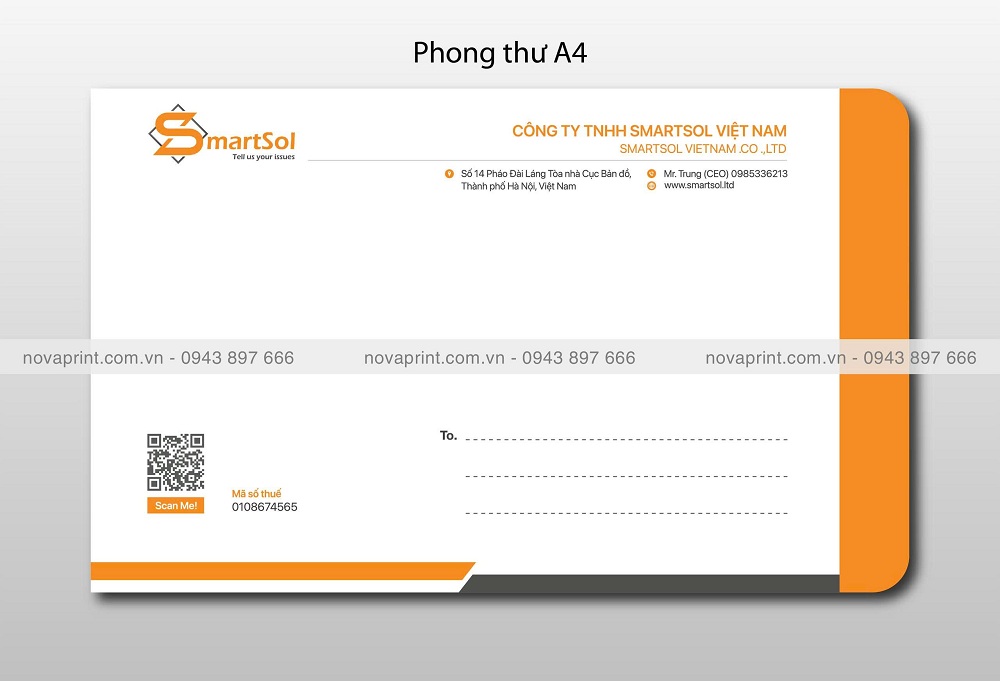 Báo giá phong bì A4